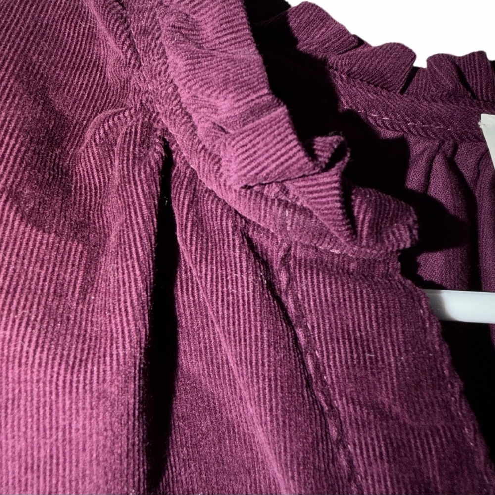 Wonderly Deep Plum Button Front Top Size Large - image 2